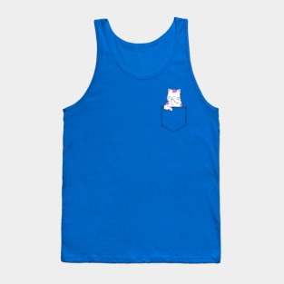 Cat in a Pocket Tank Top